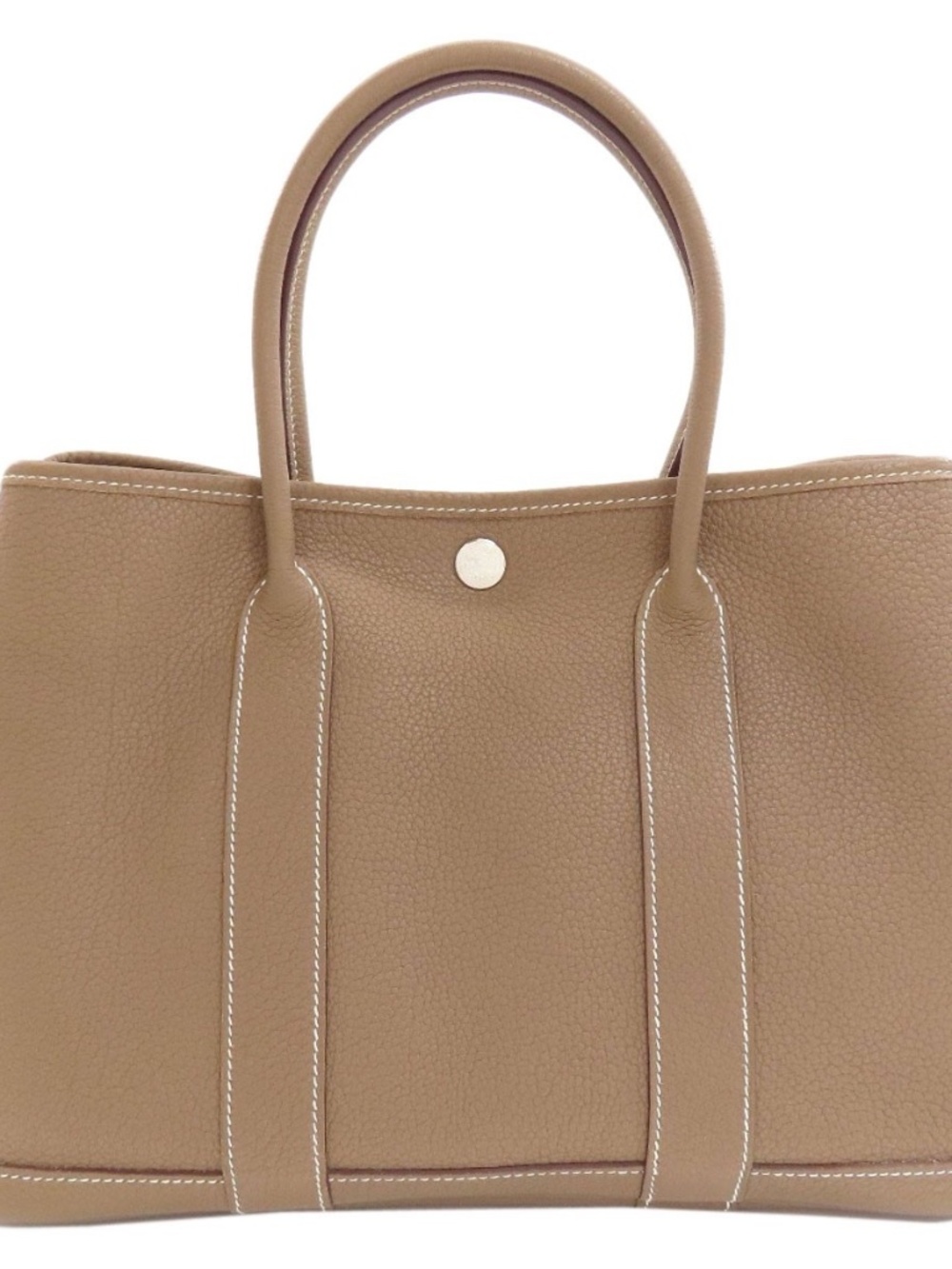 Hermes Garden Party TPM Etoupe Negonda Hand Bag